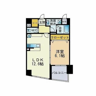 コンソラトゥール博多【2階】の間取り