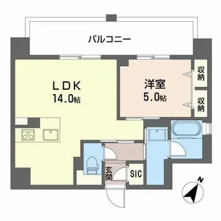 ALBLANC KYOMACHIBORI(アルブラン京町堀)【0603号室】の間取り