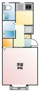 ミューズイン花中 A【2階】の間取り