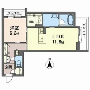 ライムストーン新大宮【0401号室】の間取り