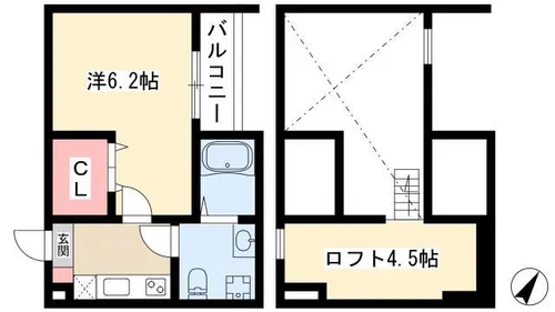 ソナトーレ小幡南【1階】の間取り