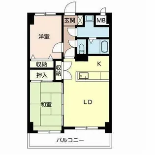 シャルム皇子山アネックス【0506号室】の間取り