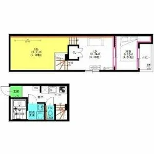 RadIAnce名城公園 N棟【201号室】の間取り