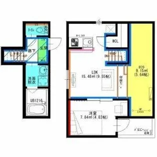 RadIAnce名城公園 N棟【203号室】の間取り