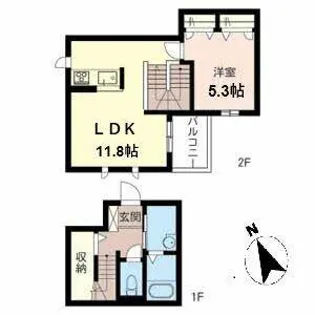 メゾン バンダナ【0101号室】の間取り