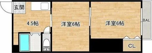 第ニ翡翠苑【5階】の間取り