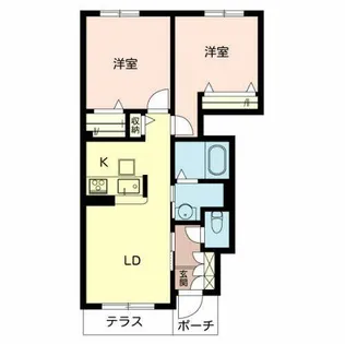 Gala Gardens【0102号室】の間取り