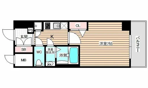 ファーストステージ梅田WEST【11階】の間取り