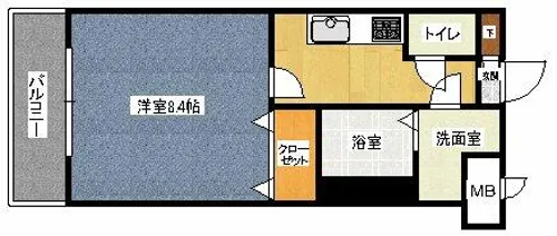 サンティール【3階】の間取り
