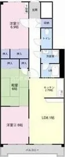 Fresca野畑【305号室】の間取り