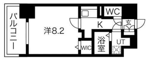 エスグランデ難波グランツ【10階】の間取り