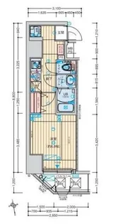 アドバンス難波南ノエル【11階】の間取り