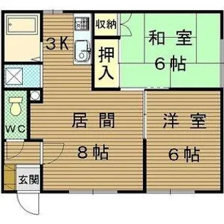 アベニューレジデンス北27条【1階】の間取り