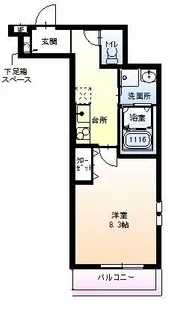 フジパレス鳳中町Ⅲ番館【3階】の間取り