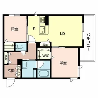 Sunnyplace南野【0205号室】の間取り