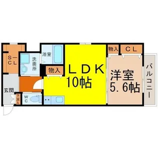 RIVO瑞穂通【3階】の間取り