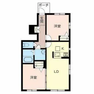 モンブラン【0101号室】の間取り