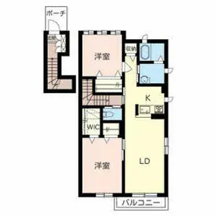 ベッラビスタ大江【0201号室】の間取り