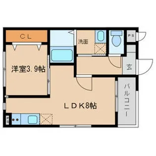MOVE山王EAST【2階】の間取り