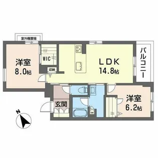 新清館III【0301号室】の間取り