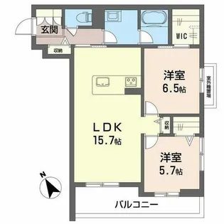 新清館III【0302号室】の間取り