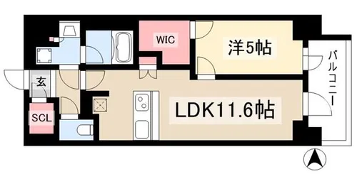 プレサンス丸の内サージュ【4階】の間取り