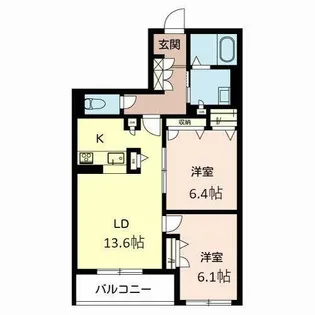 シャーメゾン・ブルームステージ【0305号室】の間取り