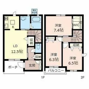 サンルーチェ【B003号室】の間取り