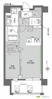 ウェルホームズ法円坂【0302号室】の間取り