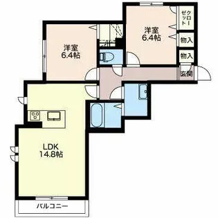 SunWood Neo【0103号室】の間取り