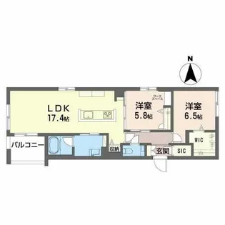 パストラルカーサ【0201号室】の間取り