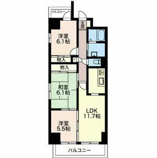レジデンス鈴木【0903号室】の間取り