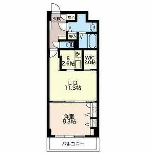 アリビオ鶴舞【0305号室】の間取り