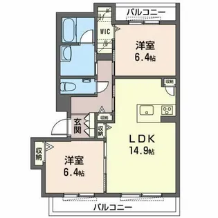 グラン ローザ【0201号室】の間取り