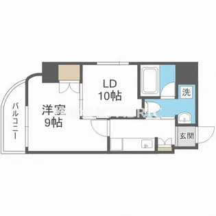 メゾニティ・クイーン阿波座【7階】の間取り
