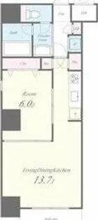 アモン フォンテーヌ【7階】の間取り