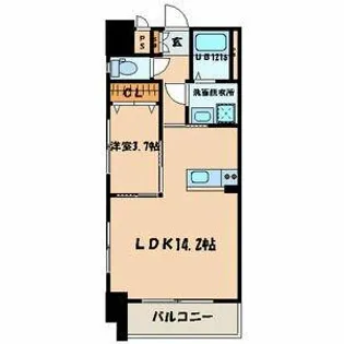 ERIOS COURT 中津口【2階】の間取り