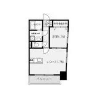 ERIOS COURT 中津口【6階】の間取り