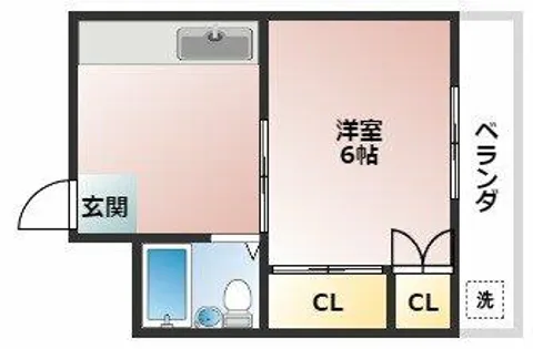 花園グレースマンション【2階】の間取り