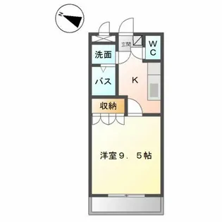 チェリーハイツ【1階】の間取り