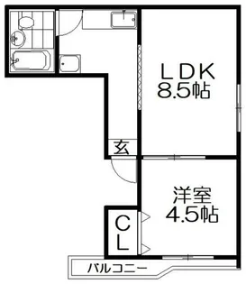 須山ハピネス【3階】の間取り
