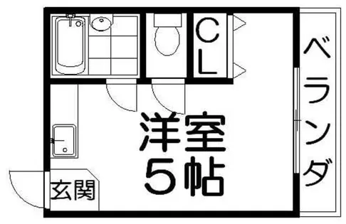 シャンテー中宮1【304号室】の間取り