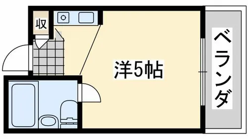 シャルマンフジ大体大【4階】の間取り