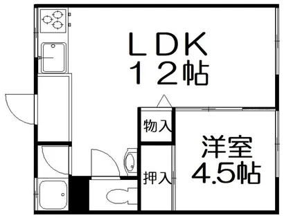 MAYUMIハイツ枚方5番館【1階】の間取り