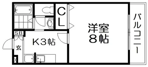 アトレコート【1階】の間取り