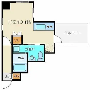 ヴィラタワー谷町【8階】の間取り