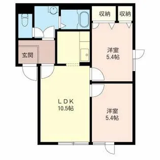 シャーメゾンキャピタル【00102号室】の間取り