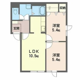 シャーメゾンキャピタル【00102号室】の間取り