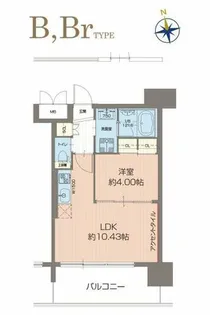プレジオ都島北通【6階】の間取り