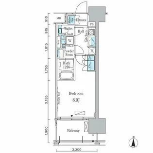 アーバンドルフ天満【6階】の間取り